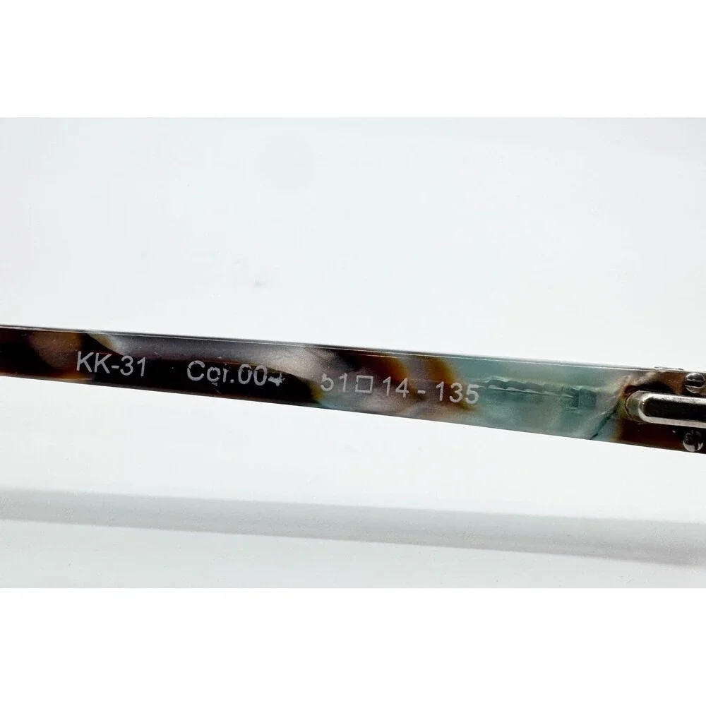 Kardashian Kollection Eyeglasses Womens Black Cat Eye KK-31 Col.004 51-14-135